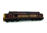 A picture of 37401 Details include bogie modification to reduce gap between body and bogies, moulded roof grill replaced with 3D etched fan and grill, finer aerial, speedo cable added, driver, detailed buffer beam at one end and semi detailed at coupling end, nose bracket, etched nameplates and snowploughs.
