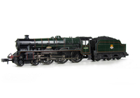 A picture of Jubilee 45690 in preserved condition with gloss finish. Added details include: moulded coal replaced with real coal, renumbered and etched nameplates and plaques.