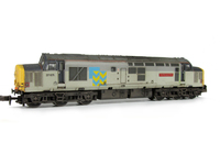 A picture of 37671 Details include bogie modification to reduce gap between body and bogies, re livery to metals sector, faded paintwork, moulded roof grill replaced with 3D etched fan and grill, etched nameplates, aerial removed, speedo cable added, renumbered and semi detailed buffer beam at both ends. 