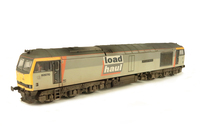 A picture of 60070 with re livery to Loadhaul, detailed buffer beam at one end and semi detailed at coupling end, renumbered, body lowered and driver fitted. 