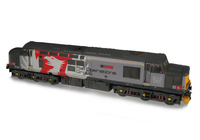 A picture of 37601 with full respray into Europhoenix livery. Modifications include; body window plated over and nose end modified to smooth version with no end doors. Other Details include bogie modification to reduce gap between body and bogies, delner coupling, moulded roof grill replaced with 3D etched fan and grill, speedo cable added, driver, kick plates, detailed buffer beam at one end and semi detailed at coupling end, 3D cap on nose with glass/white headcode dots, etched nameplates, etched headboard, buffers changed and snowploughs.