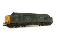 A picture of 37207 Details include bogie modification to reduce gap between body and bogies, moulded roof grill replaced with 3D etched fan and grill, nose catches, etched nameplates, frost grills, speedo cable added and semi detailed buffer beam at both ends.