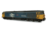A picture of 50040 Added details include; painted cab interior, driver, mu cable replaced, multiple jumper socket changed to correct type, speedo cable added, etched plates, moulded roof grills replaced with 3D fan and grill and detailed buffer beam.