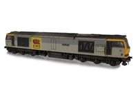 A picture of 60060 with faded paintwork, beastie sticker added, detailed buffer beam at one end and semi detailed at coupling end, renumbered, body lowered and driver fitted. 