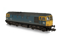A picture of D6506 with added details of: livery modifications, headcodes changed, renumbered, footsteps above buffers, semi detailed buffer beam at both ends, etched work plates, speedo cable and moulded roof grill replaced with 3D etched fan and grill.