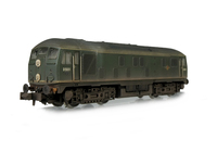 A picture of D5031with semi detailed buffer beam at both ends, headcode discs slimmed down and extra catches added, etched workplates, etched 3D roof grill with fan and speedo cable added.