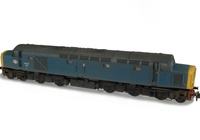 A picture of 40173 Details include: livery modifications, nose end handrails replaced with finer versions, semi detailed buffer beam at both ends, moulded roof grill replaced with 3D etched version, bogie side frame cables replaced with finer versions, etched work plates, driver and headcode changed. 