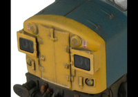 A picture of Close up of split headcode class 40 with a change of headcode and etched headcode surrounds.