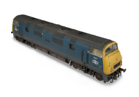 A picture of D827 Details include moulded nose end handrails replaced with wire, detailed buffer beam at one end, etched nameplates/workplates, renumbered, driver, holes added to wheels and moulded roof grills replaced with 3D etched fans, grills and ladders.