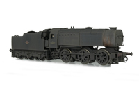 A picture of 33027 Heavily weathered with special effects.  Added details include: train crew, moulded coal replaced with real coal, renumbered, later BR crests and detailed buffer beam at one end.