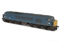 A picture of 45041 Full respray into BR Blue with plated over headcode conversion, renumbered, slimmed down bogies, detailed buffer beam at one end and semi detailed at coupling end. Etched work plates and nameplates, moulded roof grill replaced with 3D etched fan and grill, moulded nose end handrails replaced with wire versions, plated over body grill and driver fitted.