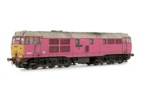 A picture of 31601 Full respray to FM Rail pink livery. Added details include: Renumbered, detailed buffer beam and semi detailed at coupling end, etched nameplates, driver and roof grills modified to top hat version with 3D etched fan and grill.