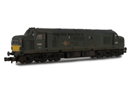 A picture of D6890 Details include: semi detailed buffer beam at both ends, etched silver surrounds to headcode. nose catches, fine nose end handrails. headcodes changed. moulded roof grill replaced with 3D etched fan and grill, bogie mod to reduce gap between body and bogies, speedo cable added, driver, frost grill and etched work plates.