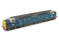 A picture of 55003 with livery modifications. Other details include: finer nose end handrails, etched red work plates, detailed buffer beam at one end and semi detailed at coupling end, bogie modification to reduce gap between body and bogies, roof grills replaced with much finer 3D etched versions, headcode dots improved, etched nameplates and speedo cable added.