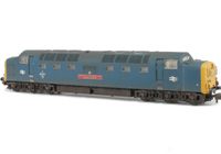 A picture of 55021 renumbered including livery modifications. Other details include: headcode dots improved with etched overlay, bogie modification to reduce gap between body and bogies, roof grills replaced with much finer 3D etched versions and etched nameplates.