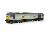 A picture of 60013  Faded paintwork with special effect on one engine door showing a different shade of grey, grey light surrounds, different coloured nameplates, renumbered, detailed buffer beam at one end and semi detailed at coupling end, body lowered. Relivery with EWS sticker, driver fitted and paint flaking on front window surrounds with silver showing through.